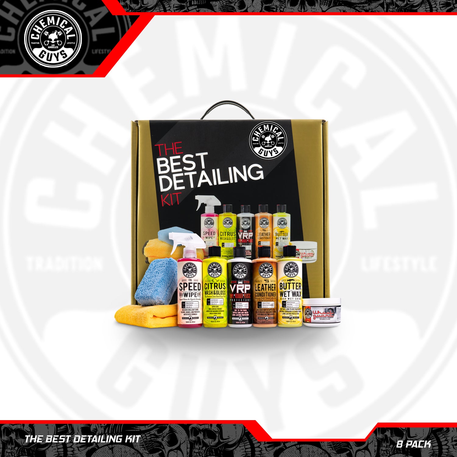 Chemical Guys, The Best Detailing Kit, 8 Items Included