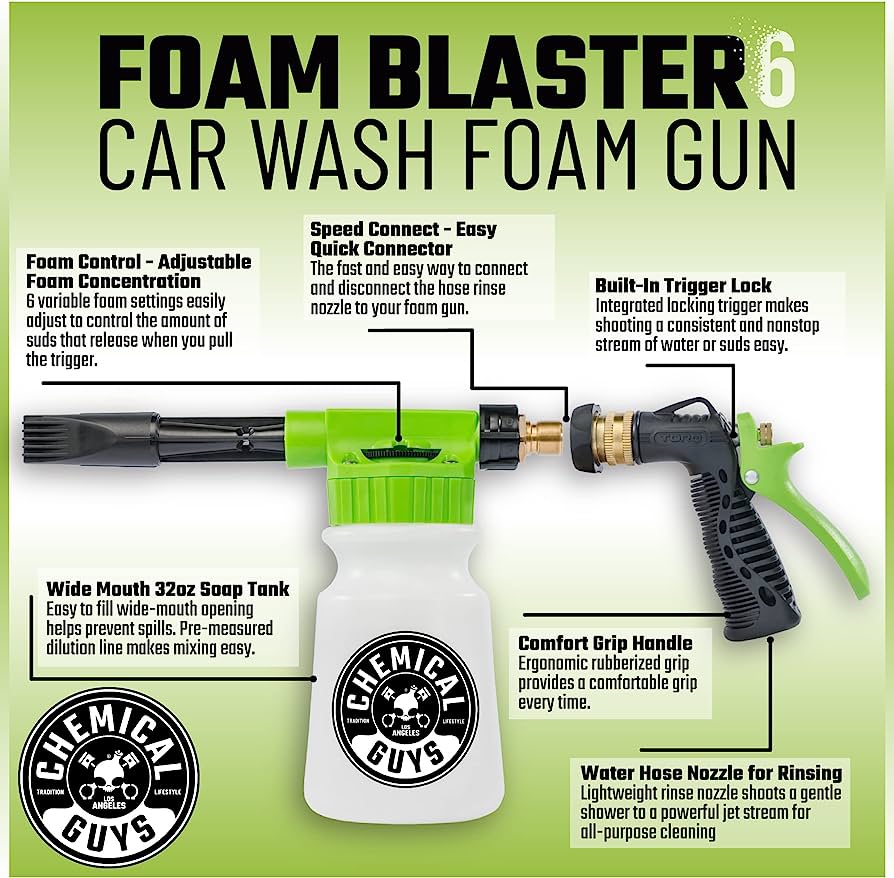 Chemical Guys TORQ - Foam Blaster 6 Foam Wash Gun – Chemical Guys PH