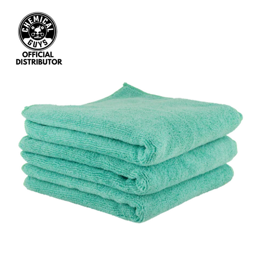 El Gordo Extra Thick Professional Microfiber Towel, Green 16.5 x 16.5 (3  Pack)