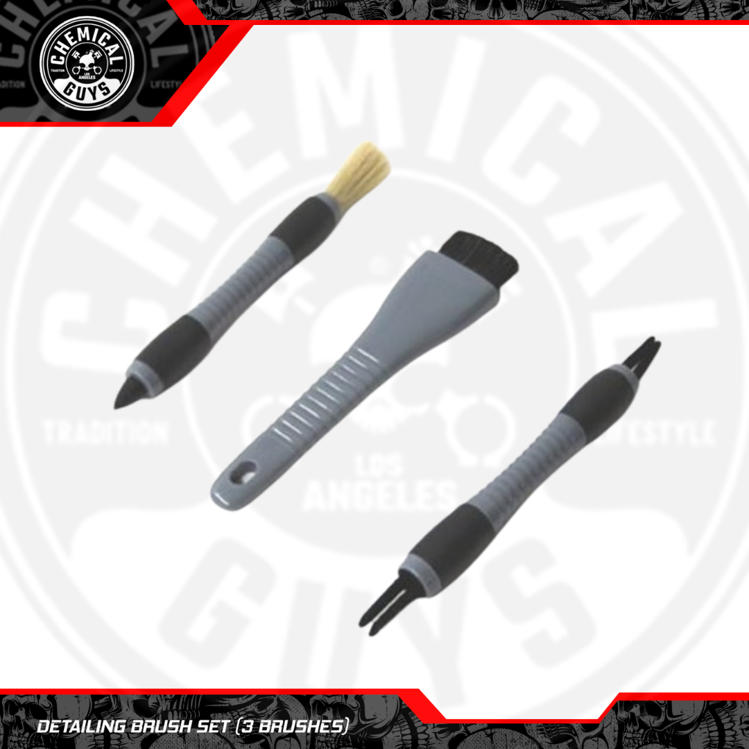 Chemical Guys Detailing Brush Set (3 Brushes)